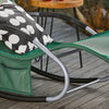 SoBuy OGS28-WDx2 Lot de 2 Chaise Longue Transat de Jardin Bascule avec Appui-tête Réglable et Pochette latérale