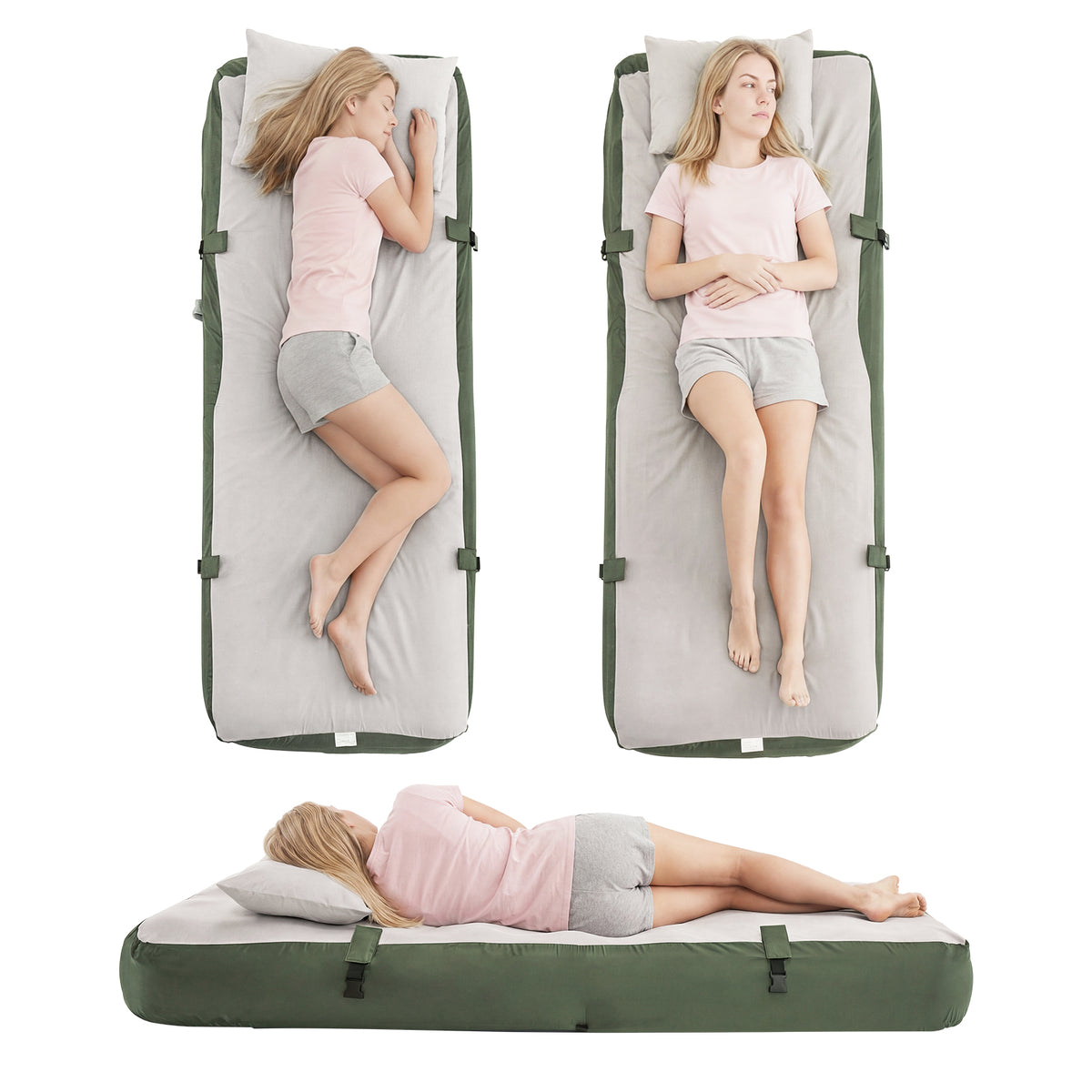 SoBuy Tente de Camping extérieure Tentes Double avec Crochet pour Lampe et Sacs de Rangement pour Chaussures Tente 3-en-1