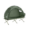 SoBuy OGS32-II-GR Lit de camp Tente de camping d'extérieur avec crochets pour lampe et poches de rangement pour chaussures 3 