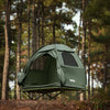 SoBuy OGS32-II-GR Tente de Camping 3 en 1 avec Lit de Camp et Moustiquaire – 1 Personne, L193×P160×H86 cm, Charge 114 kg, Gris