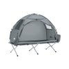 SoBuy OGS32-II-HG Tente de Camping extérieure Tente individuelle avec Crochet pour Lampe et Sacs de Rangement pour Chaussures