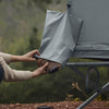 SoBuy OGS32-II-HG Tente de Camping 3 en 1 avec Lit de Camp et Moustiquaire – 1 Personne, L193×P160×H86 cm, Charge 114 kg, Kaki