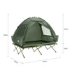 SoBuy OGS32-II-L-GR Tente de Camping 3 en 1 avec Lit de Camp et Moustiquaire – 2 Personnes, L193×P188×H145 cm, Charge 180 kg, Gris