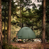 SoBuy OGS32-II-L-GR Tente de Camping 3 en 1 avec Lit de Camp et Moustiquaire – 2 Personnes, L193×P188×H145 cm, Charge 180 kg, Gris