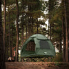 SoBuy OGS32-II-L-GR Tente de Camping 3 en 1 avec Lit de Camp et Moustiquaire – 2 Personnes, L193×P188×H145 cm, Charge 180 kg, Gris