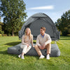 SoBuy Tente de Camping extérieure Tentes Double avec Crochet pour Lampe et Sacs de Rangement pour Chaussures Tente 3-en-1