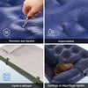 SoBuy Tente de Camping extérieure Tentes Double avec Crochet pour Lampe et Sacs de Rangement pour Chaussures Tente 3-en-1