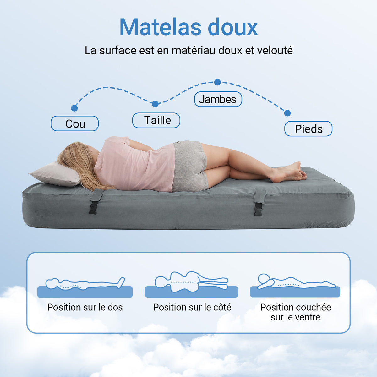 SoBuy Tente de Camping extérieure Tentes Double avec Crochet pour Lampe et Sacs de Rangement pour Chaussures Tente 3-en-1