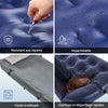 SoBuy Tente de Camping extérieure Tentes Double avec Crochet pour Lampe et Sacs de Rangement pour Chaussures Tente 3-en-1