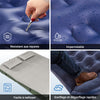 SoBuy Tente de Camping extérieure Tentes Double avec Crochet pour Lampe et Sacs de Rangement pour Chaussures Tente 3-en-1