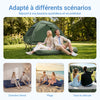 SoBuy Tente de Camping extérieure Tentes Double avec Crochet pour Lampe et Sacs de Rangement pour Chaussures Tente 3-en-1