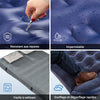 SoBuy Tente de Camping extérieure Tentes Double avec Crochet pour Lampe et Sacs de Rangement pour Chaussures Tente 3-en-1