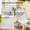 SoBuy OGS35-MI Transat de Jardin Pliable avec Oreiller et Poche Latérale, Chaise Longue Relax, Confortable, Design Fonctionnel – L155×P56×H81 cm, Beige