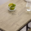 SoBuy OGT03-N Ensemble Table Haute avec 1 Table et 2 Tabourets, Format Gain de Place, Format Compact, Style Industriel, Usage Quotidien – Bois + Métal, Naturel