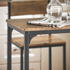 SoBuy OGT03-XL Table Haute avec 2 Tabourets de Bar – 100 cm, Tabourets Rangeables, Style Industriel