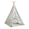 SoBuy OSS03 Tipi Enfant Tente pour Enfant avec Tapis De Sol Indian Teepee Tente de Jeu pour Enfants avec Tapis De Sol 1 Porte