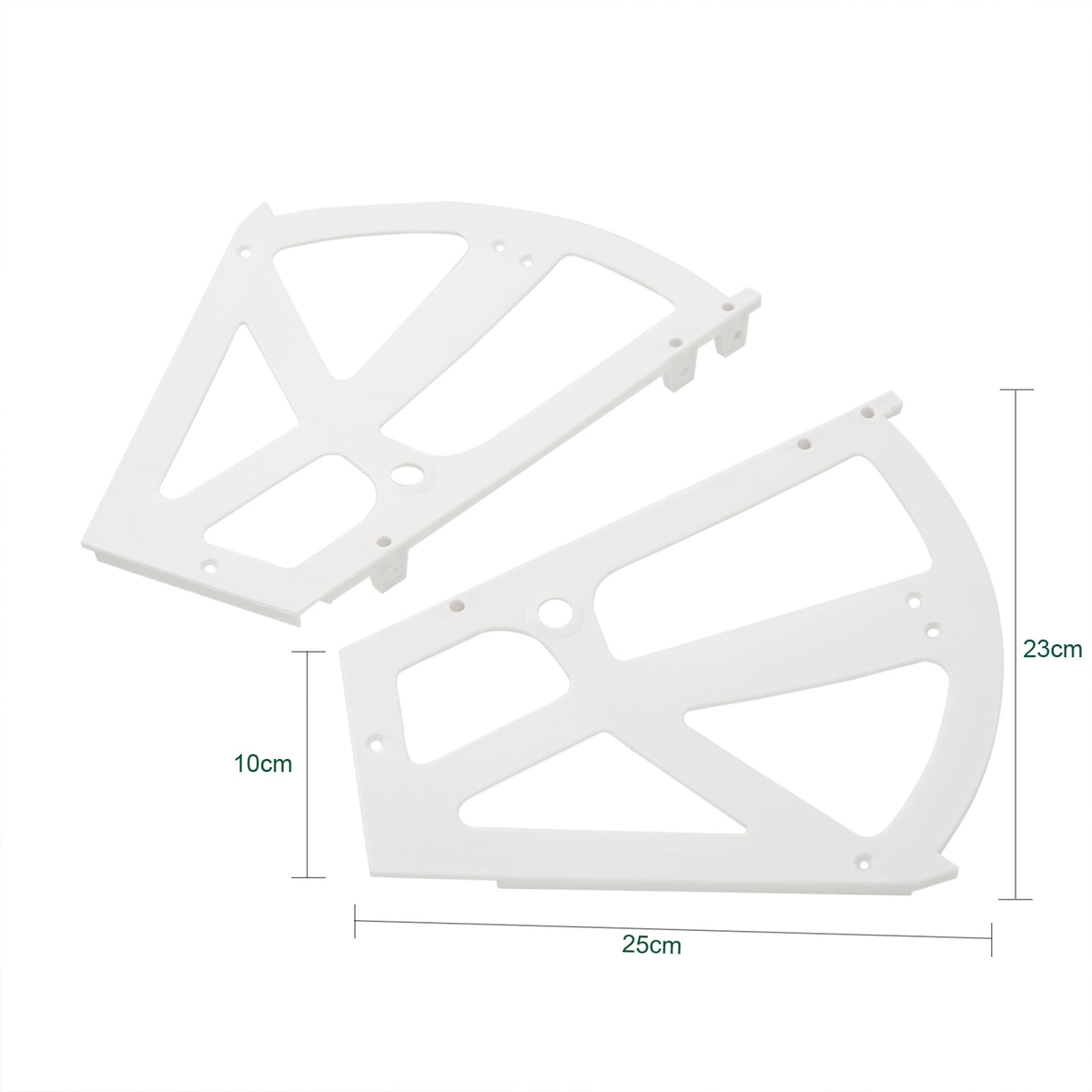SoBuy SDA08-W 2 Pièces Charnières de Cabinet, Charnières de Tiroir pour Porte-Chaussures en Plastique Raccords De Remplacement