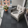 SoBuy SDA15-HG Dalles Terrasse Extérieur Clipsables 35 Pièces – Revêtement Sol Balcon et Jardin, Antidérapant, Gris, 30,5x30,5 cm