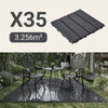 SoBuy SDA15-HG Dalles Terrasse Extérieur Clipsables 35 Pièces – Revêtement Sol Balcon et Jardin, Antidérapant, Gris, 30,5x30,5 cm