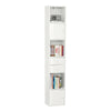 SoBuy STR10-W Meuble Colonne de Salle de Bain Armoire de Rangement Placard de Rangement Armoire sur Pied avec 2 Portes et 2 T
