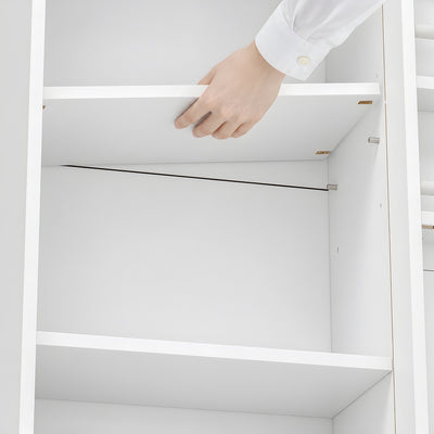 SoBuy STR16-W Armoire Murale Suspendue Blanche – Étagère Murale avec Panneau Perforé et Tableau Blanc pour Entrée, Bureau et Chambre – 70×25,1×70,2 cm, Charge 27 kg