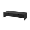 SoBuy BBF02-SCH Support Écran PC Rehausseur Ecran PC Bureau avec 2 Tiroirs et Rangement Support Moniteur Universel pour Ordin
