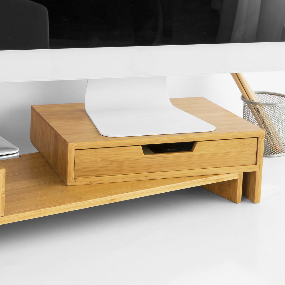 SoBuy BBF04-N Support de Moniteur Écran Ergonomique Support pour Écran d'ordinateur