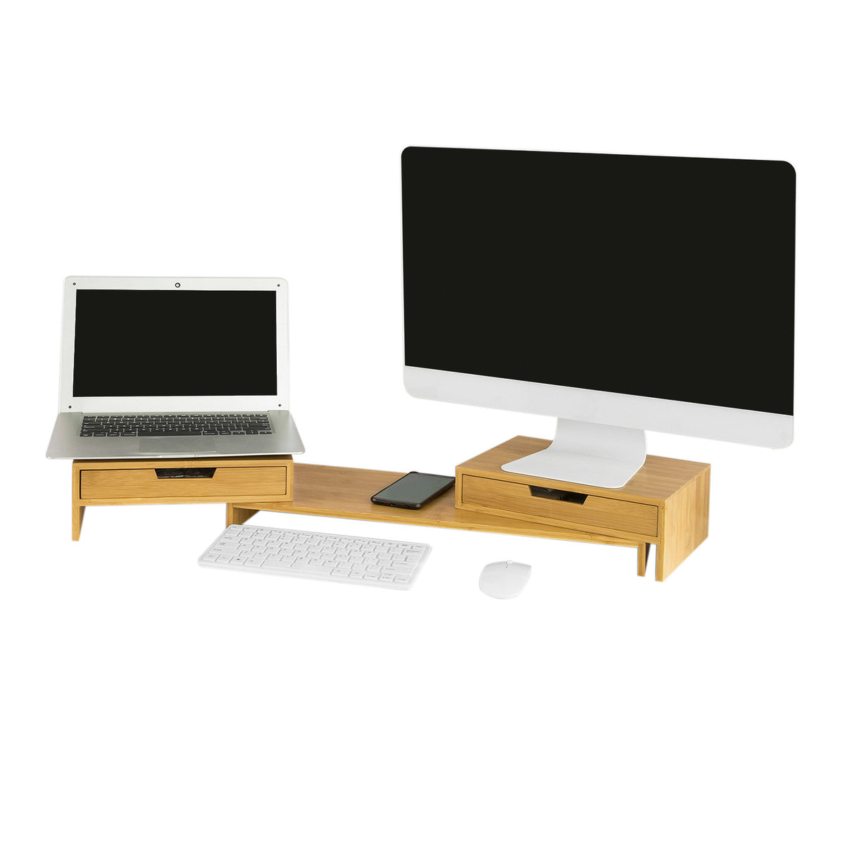 SoBuy BBF04-N Support de Moniteur Écran Ergonomique Support pour Écran d'ordinateur