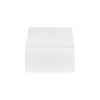 SoBuy BBF04-W Rehausseur Écran PC Bureau avec 2 Tiroirs Support Écran PC Rehausseur Ordinateur Portable Support Moniteur Réglable Blanc 60–107x22x11cm