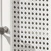 SoBuy BZR35-W Meuble sous Lavabo Salle de Bain Meuble Lavabo avec 2 Portes et Étagère Petit Meuble Salle de Bain avec Panneaux en Treillis pour Vasque ou Lavabo Blanc 50x60x33 cm