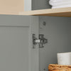 SoBuy BZR68-HG Colonne Salle de Bain Rangement Fonctionnel et Compact, pour Salle de Bain et WC, Rangement Optimisé, Design Fonctionnel – L39×P30×H169 cm, Gris