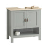 SoBuy BZR69-HG Meuble sous Lavabo, Meuble sous Vasque, Meuble de Salle de Bain, Placard de Rangement, Armoire Salle de Bain