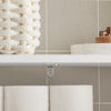 SoBuy BZR83-W Meuble de Rangement Salle de Bain Étroit, Support Papier Toilette, Armoire Toilettes WC avec 2 Paniers Amovibles Rangement Polyvalente