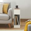 SoBuy FBT111-WN Table de Chevet Étroite 20 cm avec Tiroir et Étagère – Bois Noyer, 60 cm