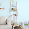 sobuyes.shopG101-W Étagère style échelle Bibliothèque, 5 étages –Blanc