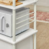 sobuyes.shopG12-W Meuble rangement cuisine roulant en bois, Chariot de cuisine de service
