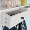 sobuyes.shopG178-W Portemanteau Étagère murale