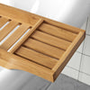 Prévente sobuyes.shopG212-N Plateau de Baignoire Extra Long et Verni avec Support Verre à Vin et Bougie, Design Fonctionnel, Usage Quotidien, Pratique – Bambou, Naturel