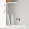 sobuyes.shopG231-W Armoire Murale Salle de Bain avec Porte et Étagère Réglable – L60×P30×H60 cm, Charge 25 kg, MDF E1, Blanc