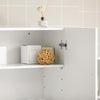 sobuyes.shopG231-W Armoire Murale Salle de Bain avec Porte et Étagère Réglable – L60×P30×H60 cm, Charge 25 kg, MDF E1, Blanc