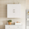 sobuyes.shopG231-W Armoire Murale Salle de Bain avec Porte et Étagère Réglable – L60×P30×H60 cm, Charge 25 kg, MDF E1, Blanc