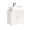 sobuyes.shopG237-W Meuble Sous-Lavabo Meuble de Salle de Bain Vasque, 2 portes et 2 étages
