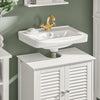 sobuyes.shopG237-W Meuble Sous-Lavabo Meuble de Salle de Bain Vasque, 2 portes et 2 étages