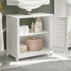 sobuyes.shopG237-W Meuble Sous-Lavabo Meuble de Salle de Bain Vasque, 2 portes et 2 étages