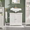 sobuyes.shopG237-W Meuble Sous-Lavabo Meuble de Salle de Bain Vasque, 2 portes et 2 étages