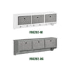 sobuyes.shopG282-HG Porte-Manteau Mural avec 5 Crochets et 3 Paniers, pour Entrée et Couloir, Design Fonctionnel, Usage Quotidien – L100×P20×H30 cm, Bois, Gris