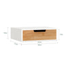 sobuyes.shopG179-WN Boîte à Thé avec Tiroir, Format Compact, Rangement Optimisé, Design Fonctionnel, Usage Quotidien – L31×P30×H10 cm, Bois, Blanc et Naturel