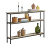 SoBuy FSB49-PZ Table Console Meuble Entrée Couloir avec 3 Étagères de Rangement, Étagères arrière Canapé, Style Industriel po