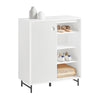 SoBuy FSB62-W Meuble d’Entrée avec Rangement Chaussures Intégré – 2 Portes Coulissantes – Entrée Organisée – 70x37x87 cm Blan