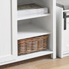 SoBuy FSB74-W Meuble d’Entrée avec Rangement Chaussures Intégré – 2 Portes Coulissantes et 2 Tiroirs – Entrée Organisée – 104x35x93 cm Blanc